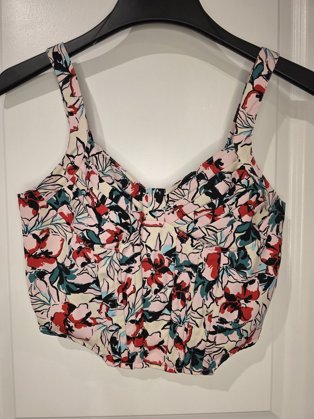Japna Floral Bustier Corset Style Crop Top